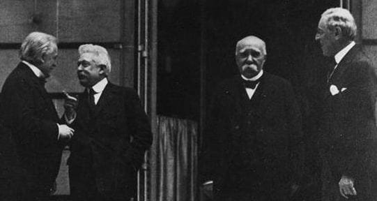 Presidentes en el Tratado de Versalles
